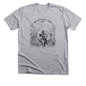 SAN DIEGO BOOK CRAWL 2025 Grey T-Shirt Men's L Large